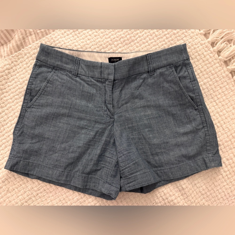 Women’s size 6 J. Crew chambray shorts. They go with everything!